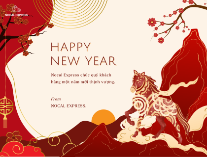 Thông báo lịch nghỉ Tết Nguyên Đán 2026 của Nocal Express